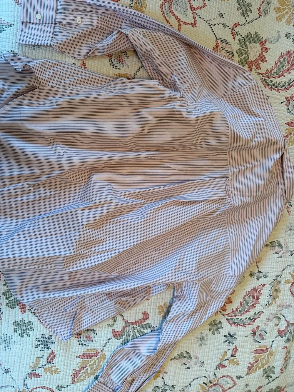 J.Crew Étienne oversized shirt in striped cotton poplin - Pink Spoonbill
